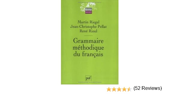 grammaire méthodique du français 3e éd quadrige